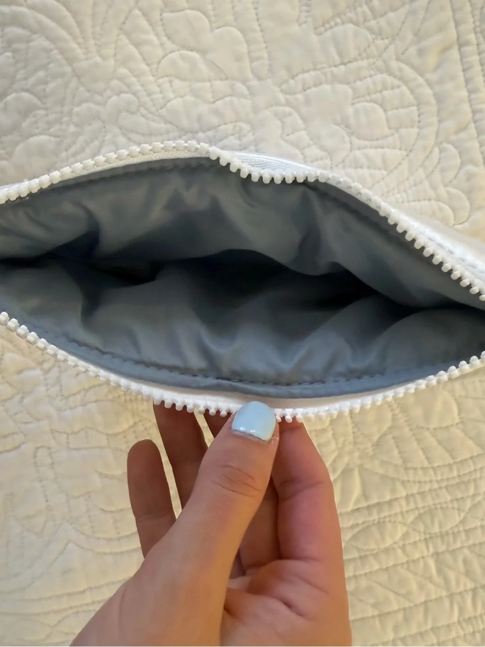 Rare Beauty Quilted Cosmetic Pouch